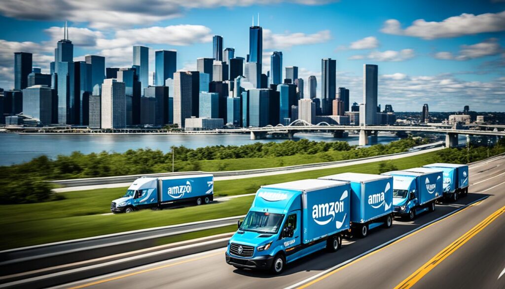 Delivery and logistics services of Amazon Services LLC